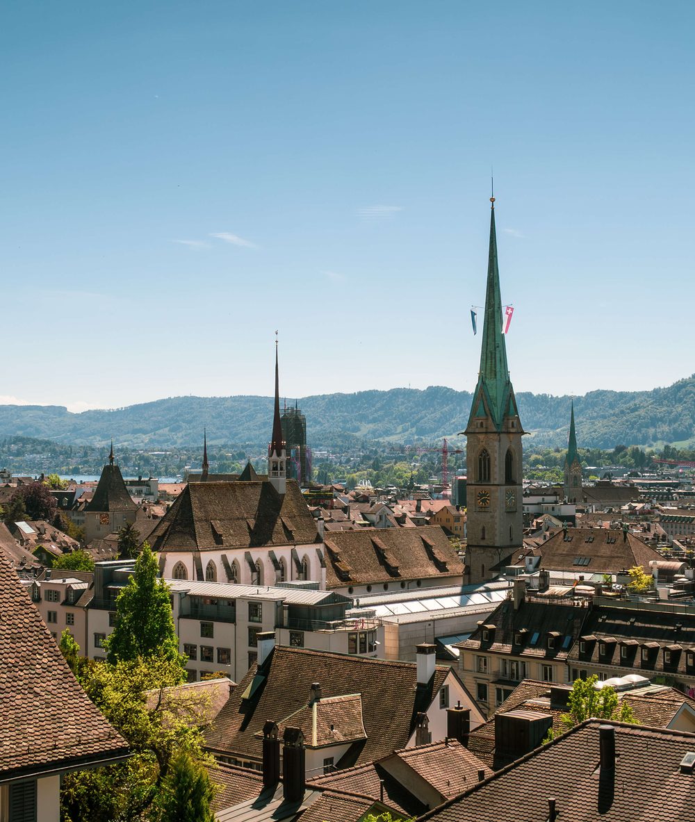 Zürich old town skyline